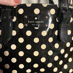 Kate Spade patent leather polka dot crossbody bag